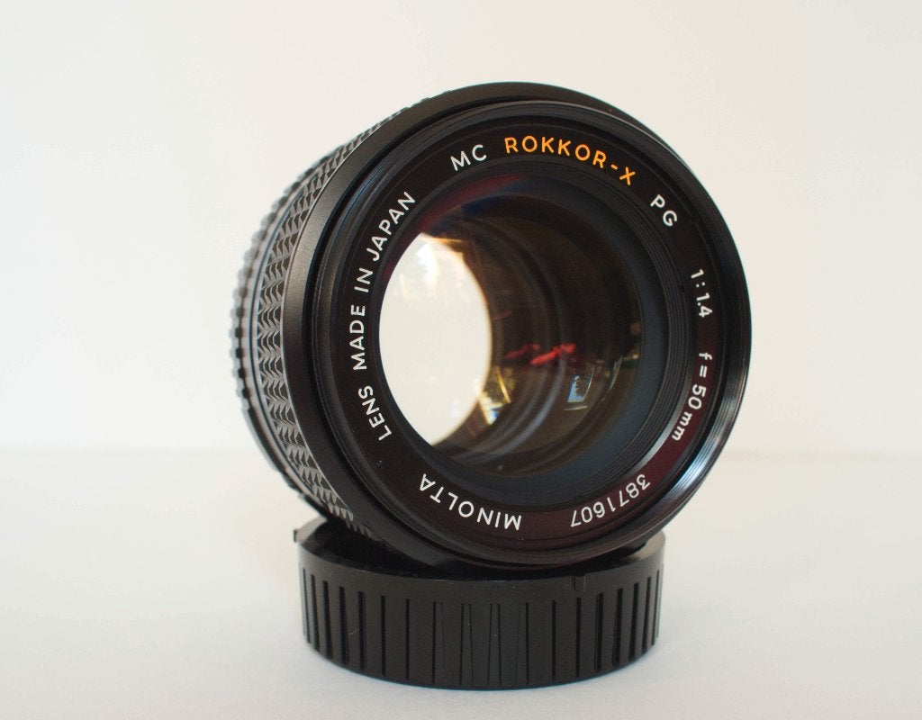 Minolta 50 mm f/1,4 MC Rokkor-X PG *PAS CHER ! *, Enlèvement ou Envoi, Lentille standard, Utilisé, 50 mm
