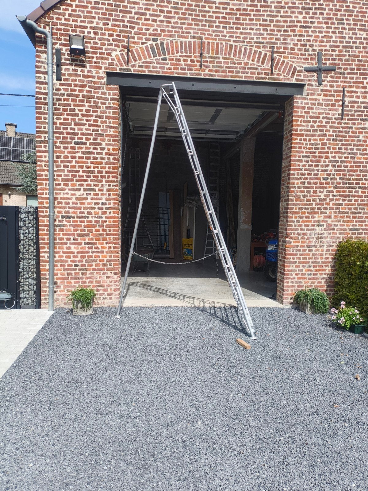 Driepootladder / Japanse ladder, Doe-het-zelf en Bouw, Ladders en Trappen, Ophalen, Gebruikt
