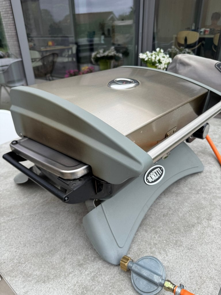 Barbecue à gaz Boretti avec 2 bouteilles de gaz remplies, Enlèvement, Utilisé, Boretti.