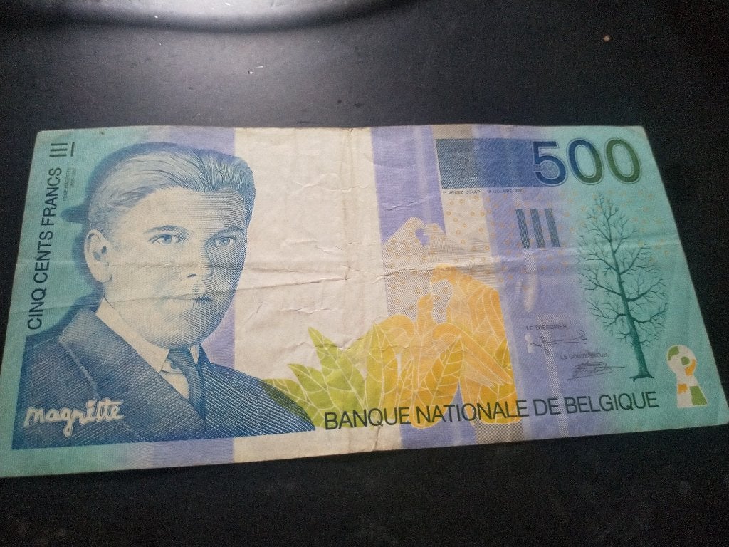 Billet 500 Francs René Magritte +4917647864455, Timbres & Monnaies, Billets de banque | Belgique, Enlèvement ou Envoi, Billets en vrac