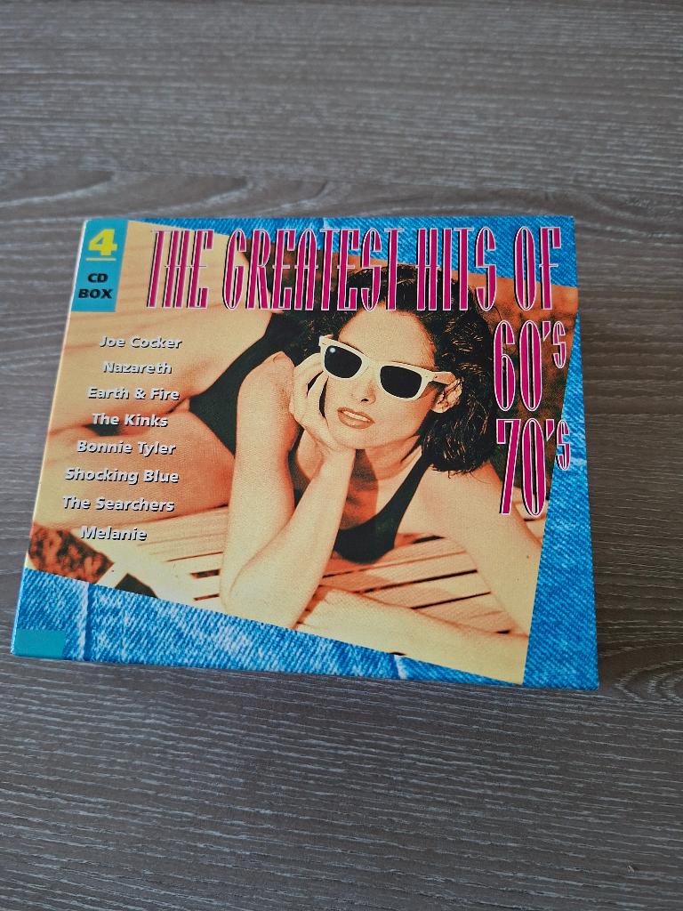 CD box: 4 CD's the greatest hits of 60,70, Ophalen of Verzenden, Zo goed als nieuw, Boxset