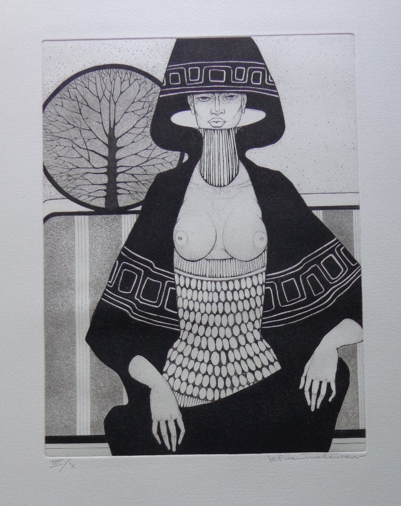 JEF VAN TUERENHOUT / VERHAAL SEIZOENEN / ZW-W ETS / 66x50cm, Antiek en Kunst, Portret en Figuren, Ophalen of Verzenden, Gelimiteerde oplage
