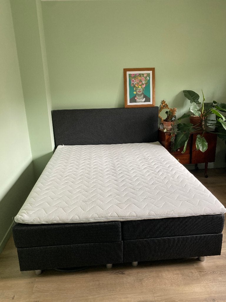 Bed boxspring, hotelbox elliot 160*200, Ophalen, Tweepersoons, Zo goed als nieuw, 200 cm