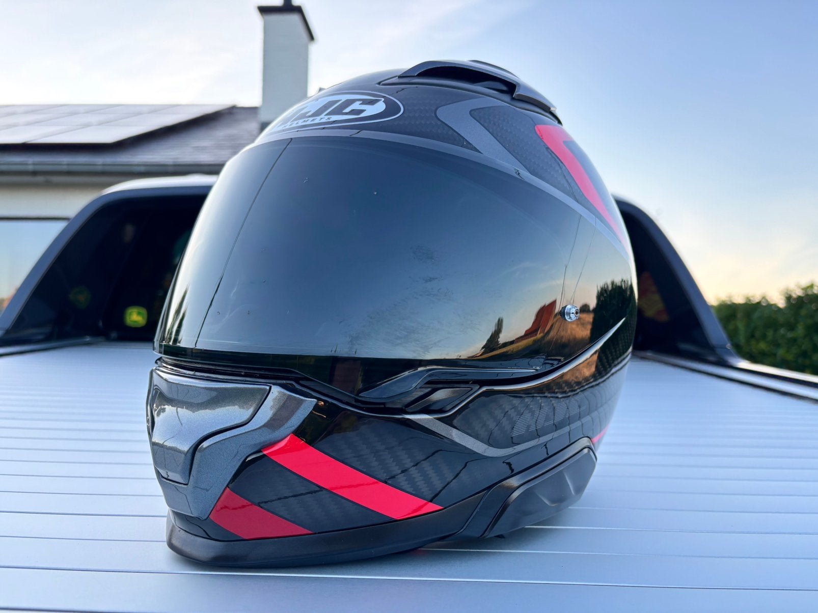 Hjc f71 carbon helm xl, Motoren, Ophalen, XL, HJC