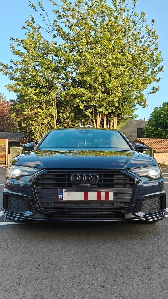 Audi A6 Limousine, S-Line, Shadow Line, Automaat, 1995 cc, Blauw, Leder
