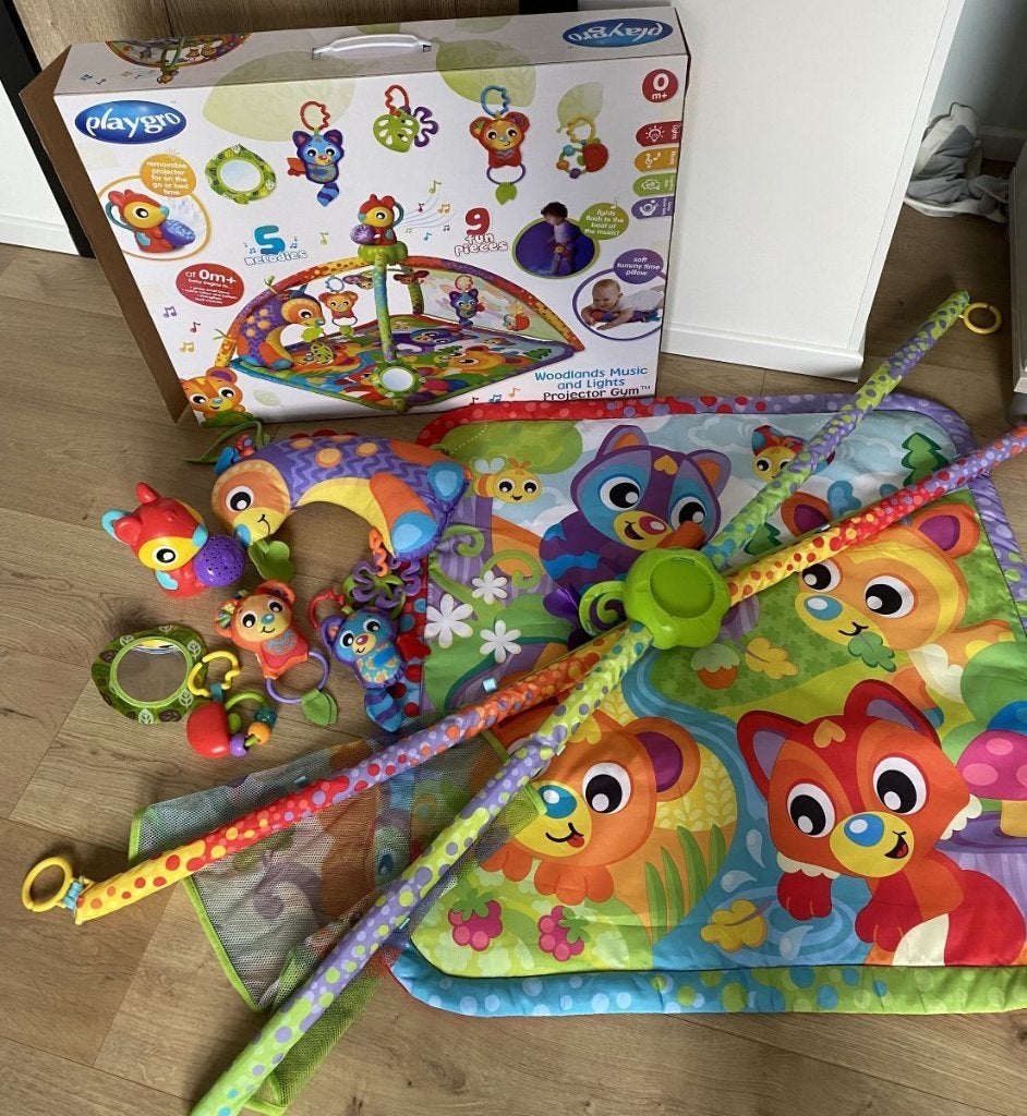 Playgro Babygym Woodlands – Interactieve Speelmat, Ophalen, Zo goed als nieuw, Babygym, Met licht