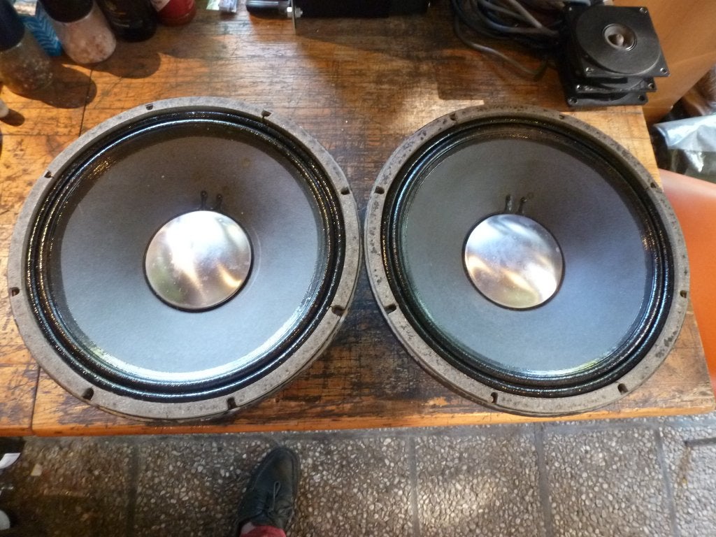Paire JBL 12" 30Cm D120F with full New NOS recone 8 Ohms, Reconditionné, Haut-parleurs Frontaux, Arrière ou Stéréo, 120 watts ou plus