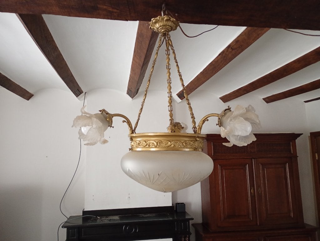 LUSTRE ANCIEN BRONZE, Ophalen
