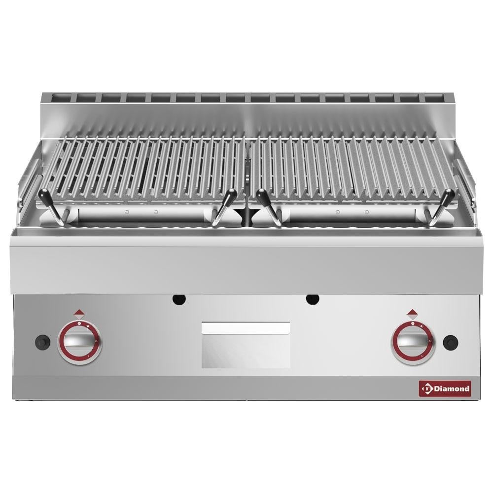Grill pierre de lave,1/1 module, grille en fonte double face, Electroménager, Plaques de gril, Enlèvement ou Envoi, Neuf, Gril en pierre