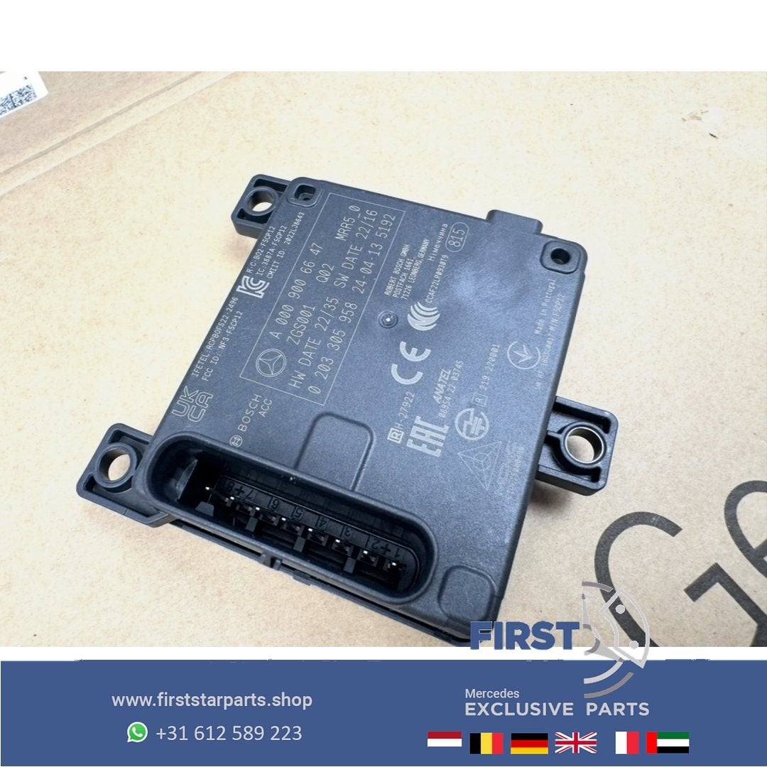 A0009006647 RADARSENSOR Mercedes W206 W290 W214 W254 W167 W2, Utilisé, -, -, Enlèvement ou Envoi