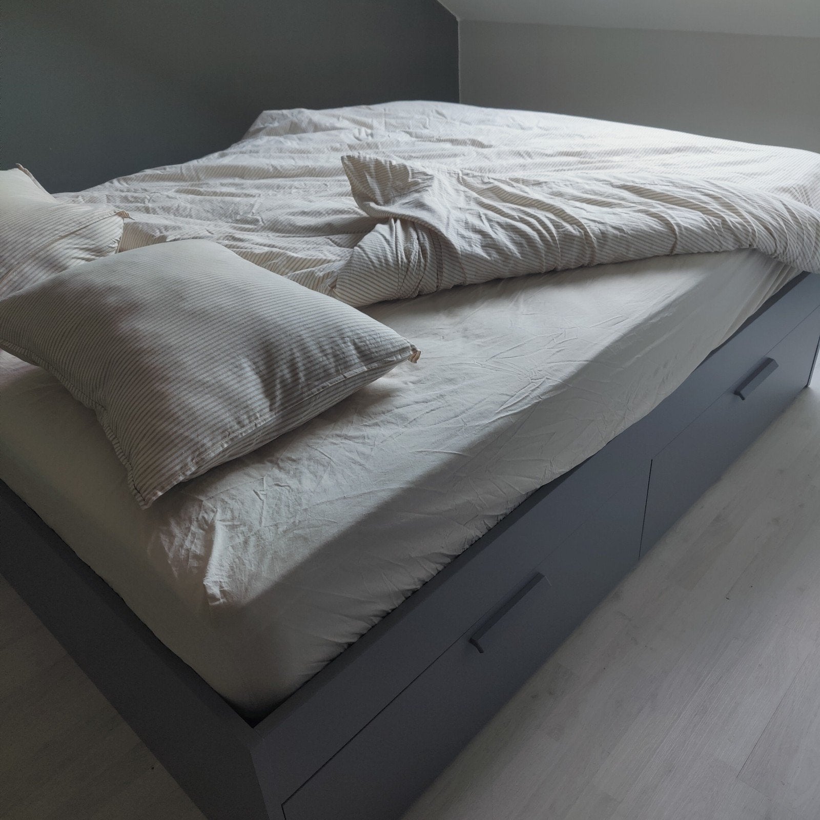 Dubbel bed (160 x 200)zo goed als nieuw, Ophalen, Tweepersoons, Zo goed als nieuw, 200 cm