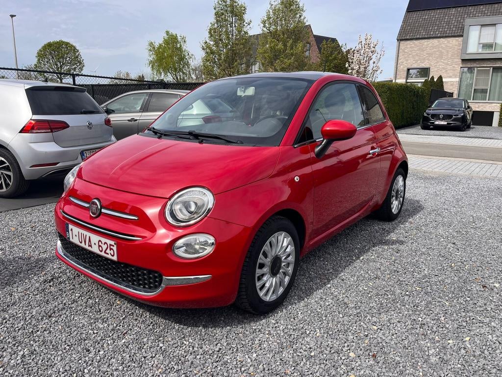 Fiat 500 1.2i Lounge, Autos, Fiat, Rouge, Achat, Euro 6, Boîte manuelle