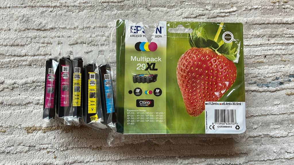 Inktpatronen Epson: multipack + aparte patronen, Ophalen, Nieuw