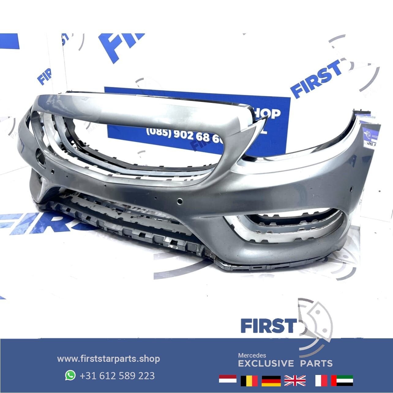 W205 BUMPER AMG VOORBUMPER 2014-2017 A2058850925 Mercedes C, Auto-onderdelen, Gebruikt, -, Voor, Ophalen of Verzenden