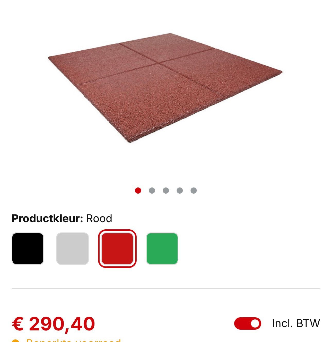 Rubberen tegels water doorlato, Enlèvement, Comme neuf, Tuiles de terrasse