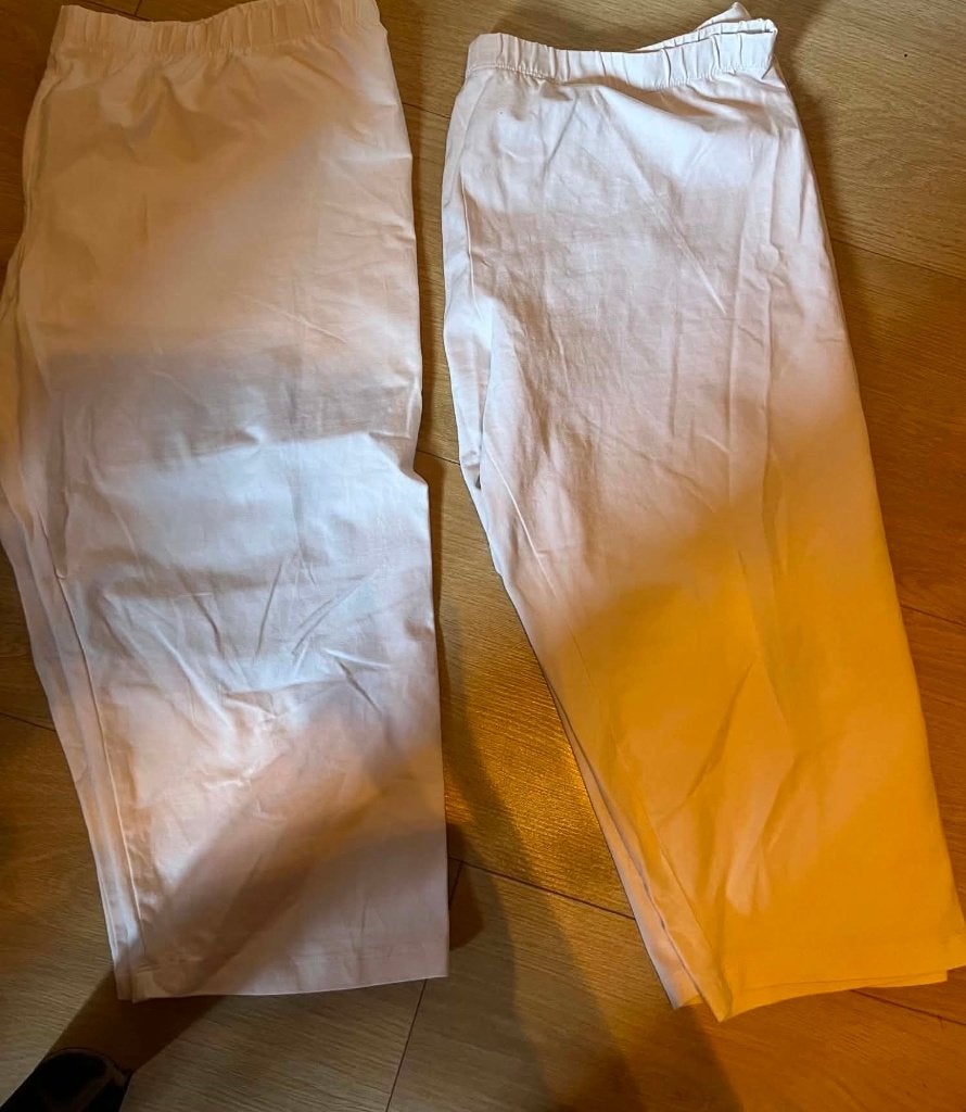 2 korte leggings wit paprika xxl, Kleding | Dames, Grote Maten, Wit, Ophalen of Verzenden, Paprika, Gedragen