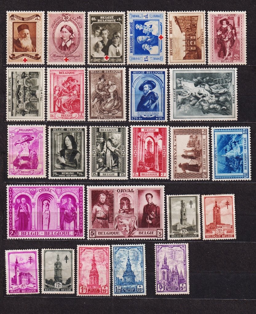 Belgique 1939-1940, Envoi, Non oblitéré, Trace d'autocollant