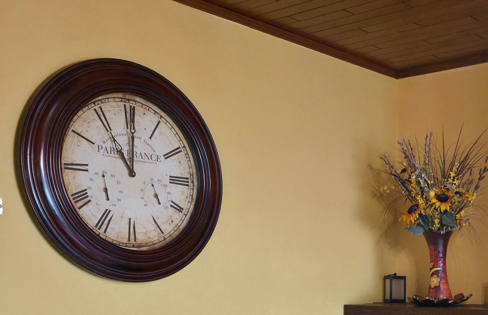Grande horologe vintage 80cm, Maison & Meubles, Accessoires pour la Maison | Horloges, Enlèvement