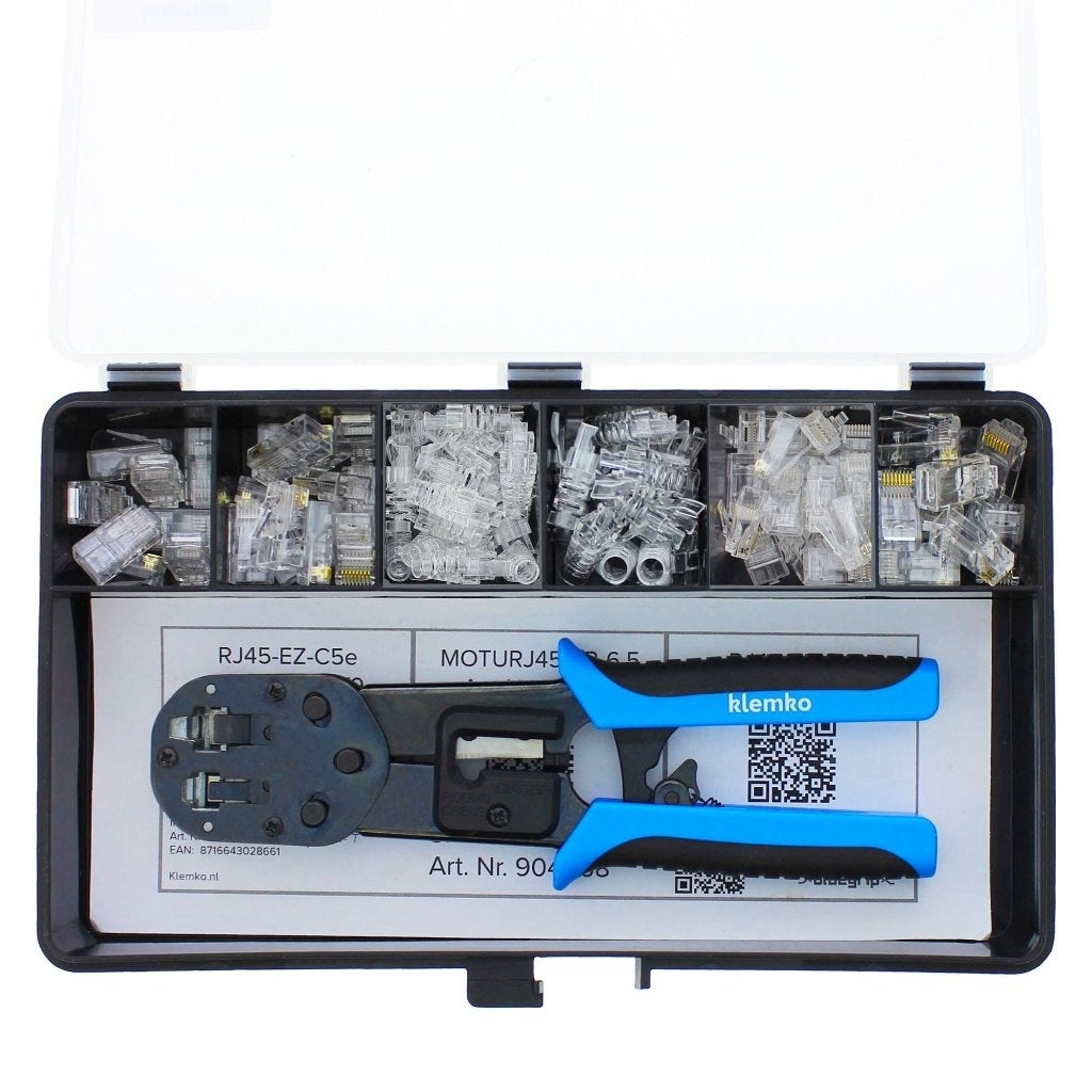 Assortiment RJ connectoren +tules +tang, Auto diversen, Overige Auto diversen, Verzenden