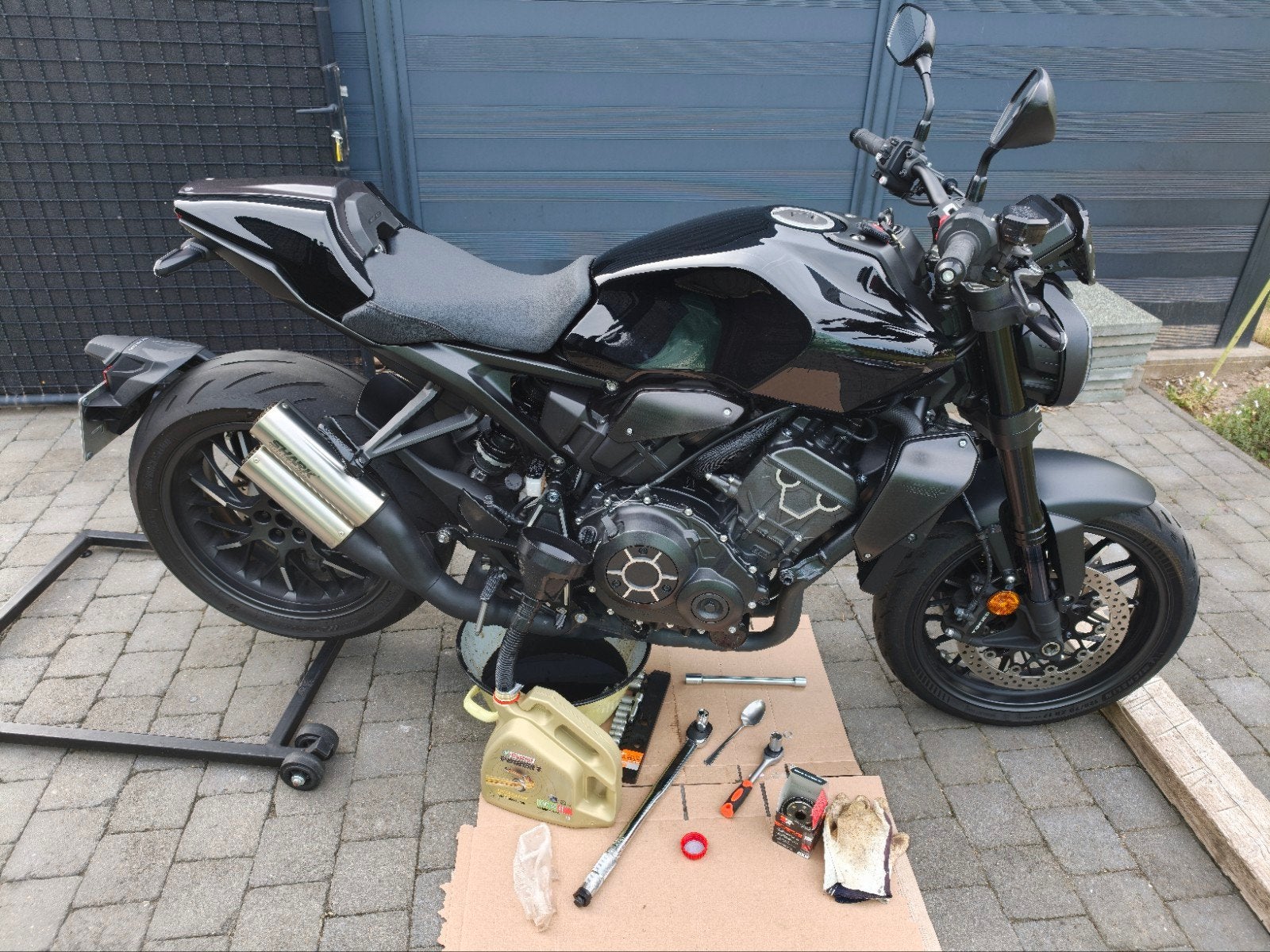 Honda CB1000R Édition noire 2021, Motos, Particulier, ABS, 4 cylindres, 1000 cm³