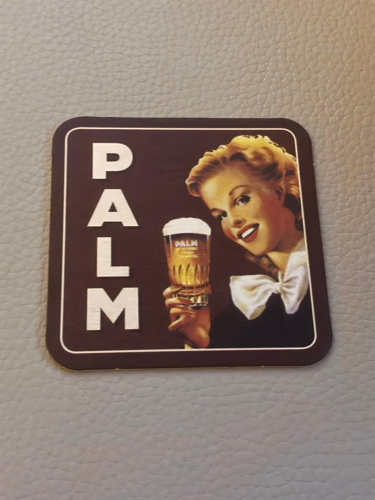 Bierviltje Palm, Ophalen of Verzenden, Zo goed als nieuw, Viltje(s), Palm