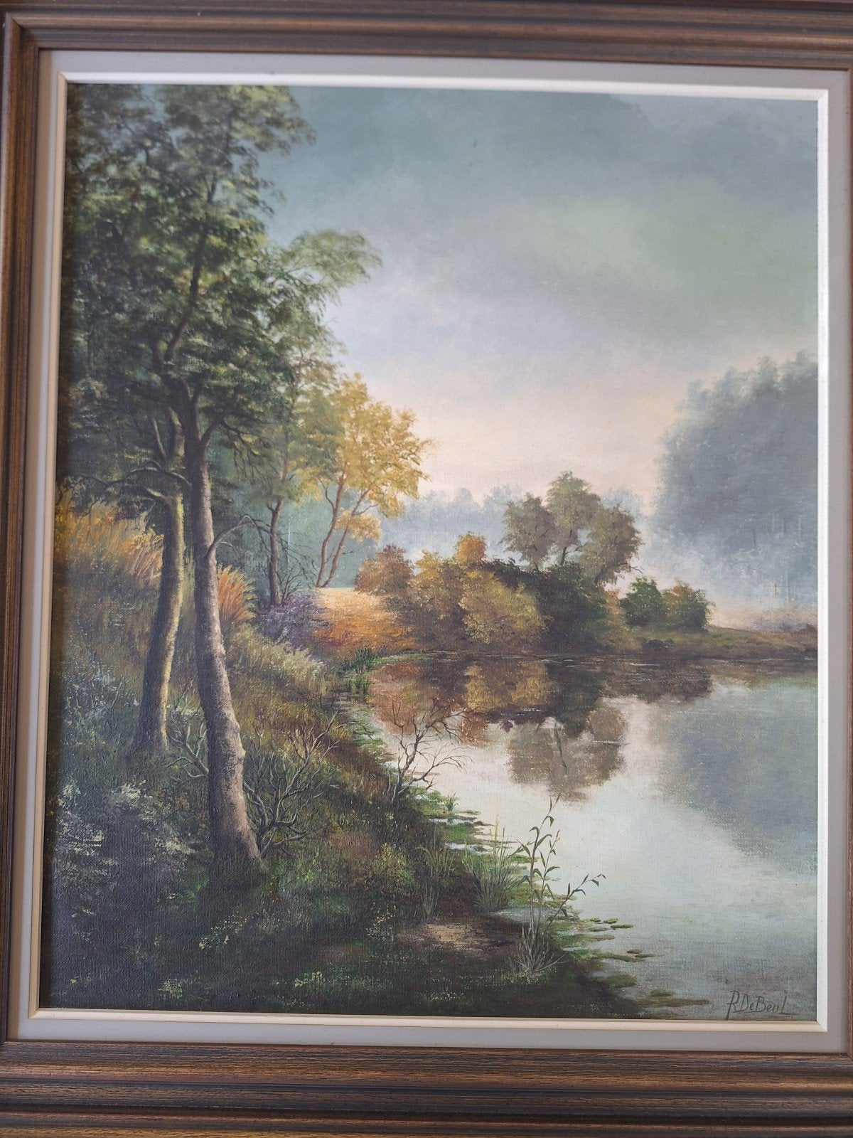klassiek schilderij R. De Beul, Ophalen, Klassiek