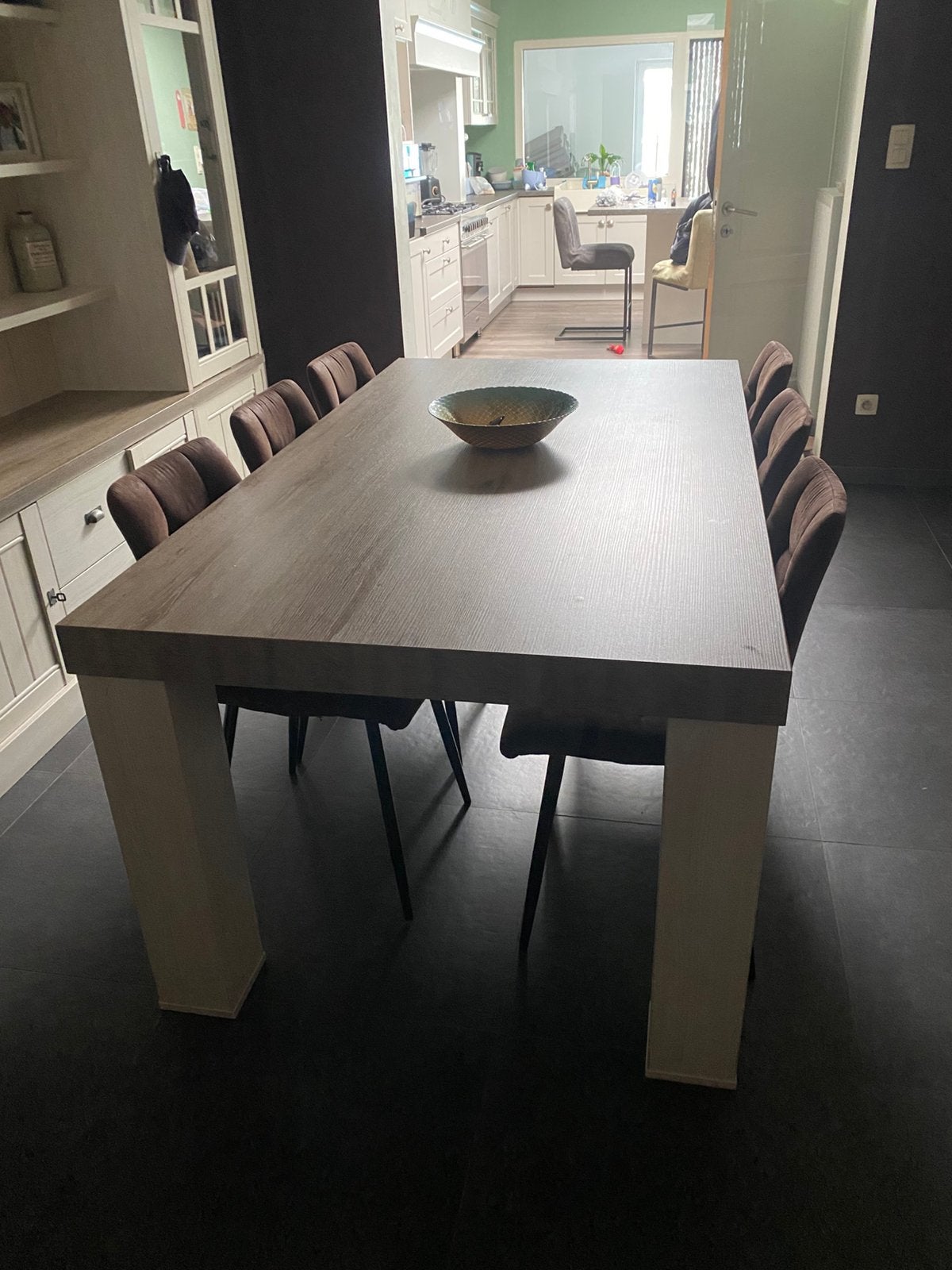 Eettafel, Huis en Inrichting, Tafels | Eettafels, Ophalen, Zo goed als nieuw