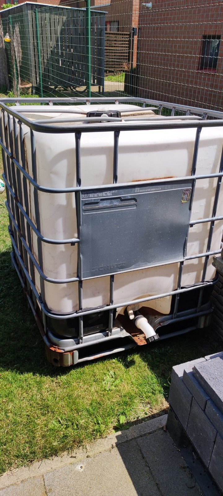 Regenton ibc regenwater vat 1000L, Tuin en Terras, Ophalen