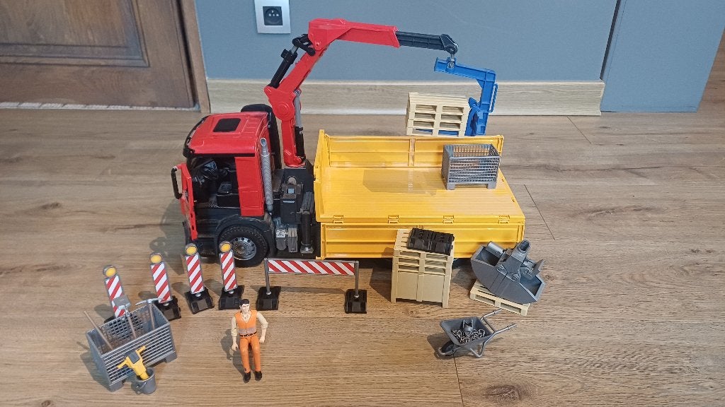 Bruder bouwtruck met laadkraan, Ophalen, Gebruikt