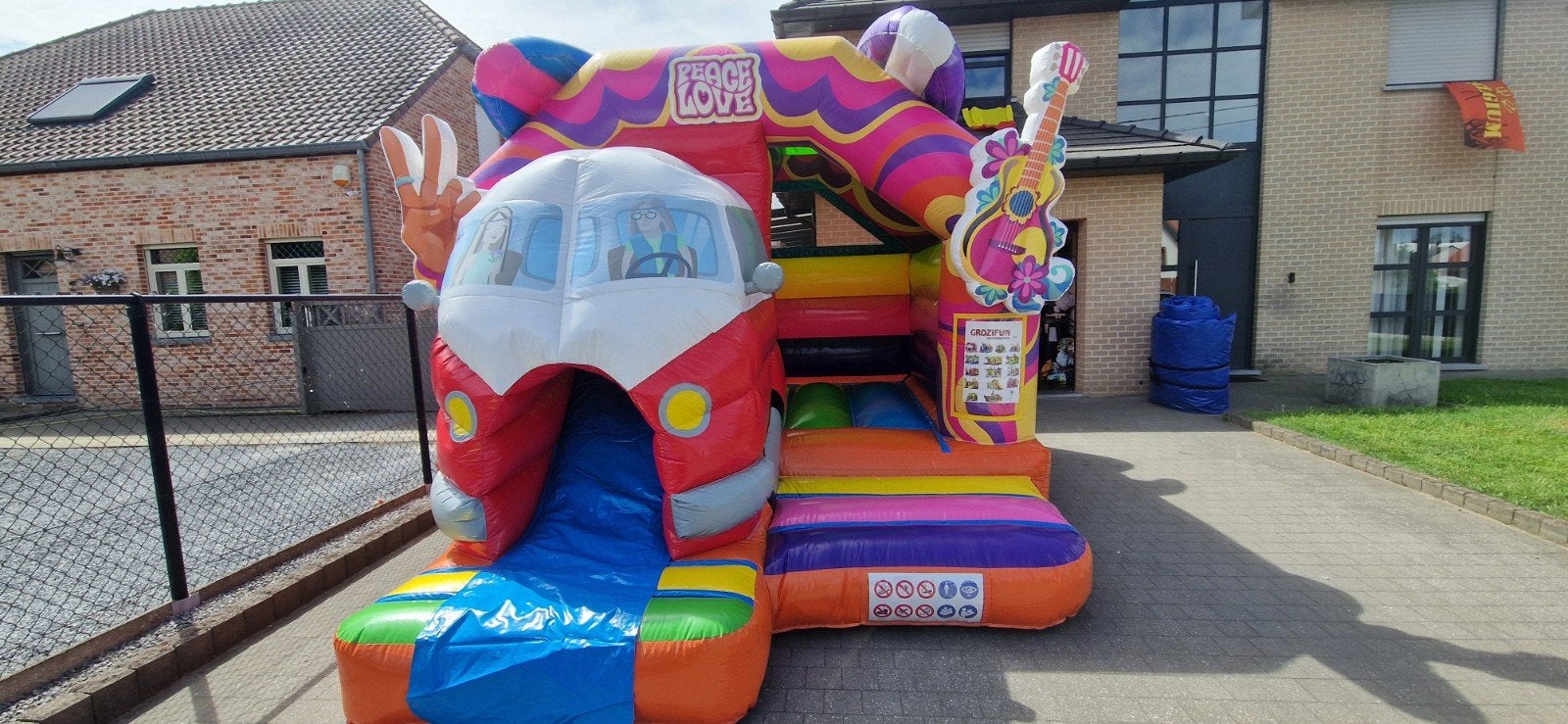 Hippy slide combo springkasteel, Hobby en Vrije tijd, Ophalen