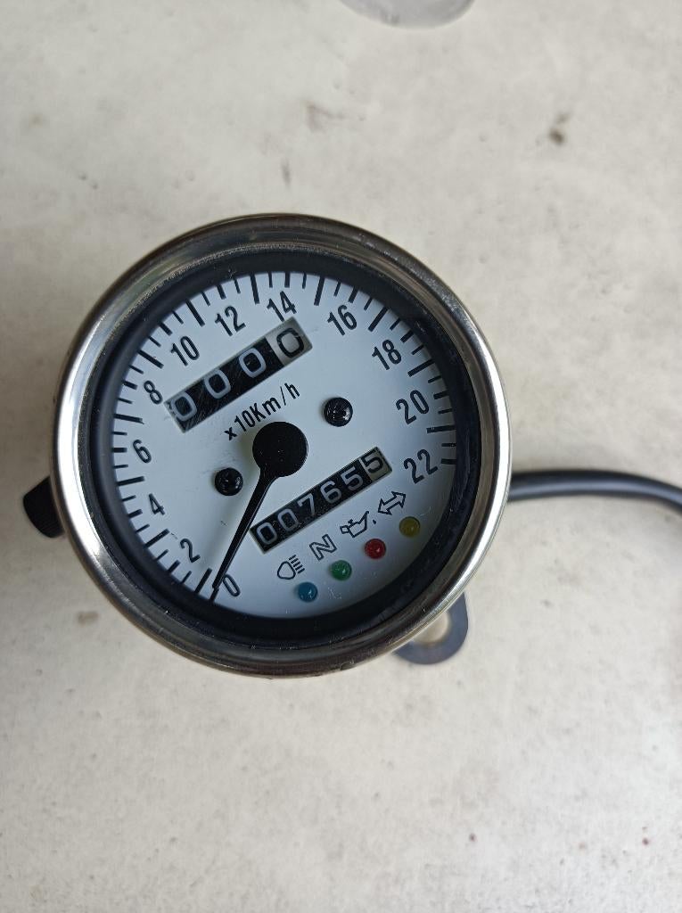 KM Teller chroom 60mm brat chopper cafe racer zelfbouw, Motoren, Ophalen, Gebruikt