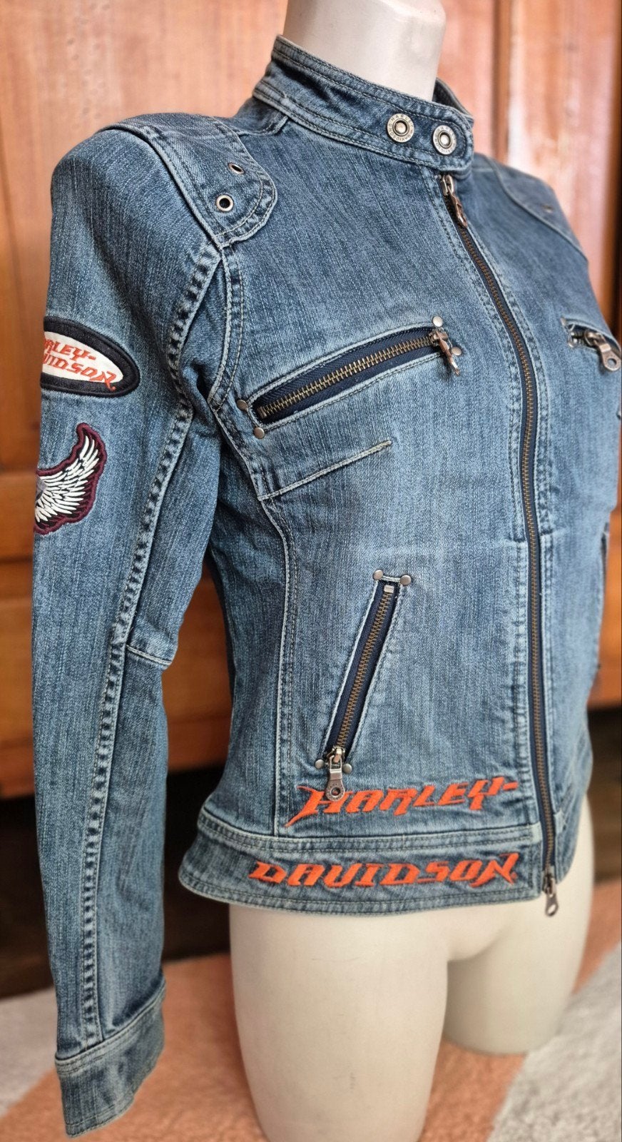 Veste en jean Harley Davidson taille S, Vêtements | Femmes, Vestes | Été, Harley Davidson, Enlèvement ou Envoi, Taille 36 (S)
