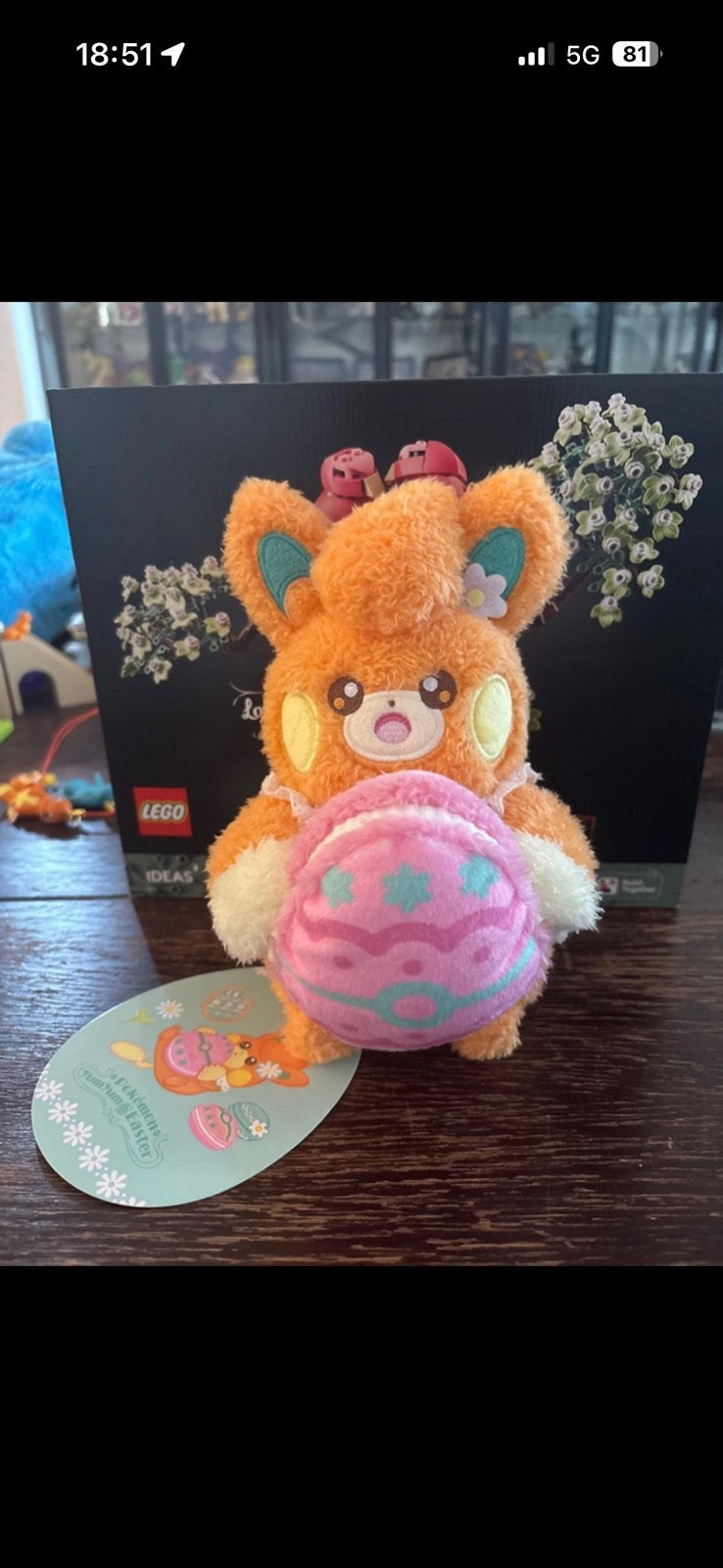 Pawmi Pokémon center pluche, Oranje, Overige merken, Overige typen, Nieuw