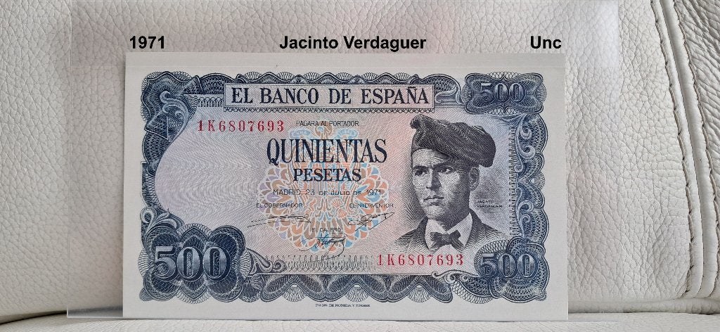 Espagne 500 pesetas 1971 - Unc, Envoi, Autres pays, Billets en vrac