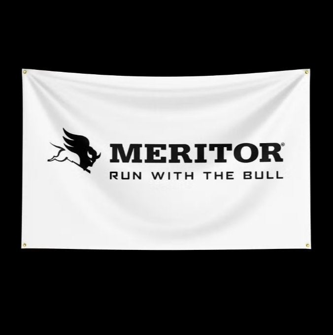 Grote vlaggen Meritor (150x90cm), Diversen, Vlaggen en Wimpels, Ophalen of Verzenden, Nieuw