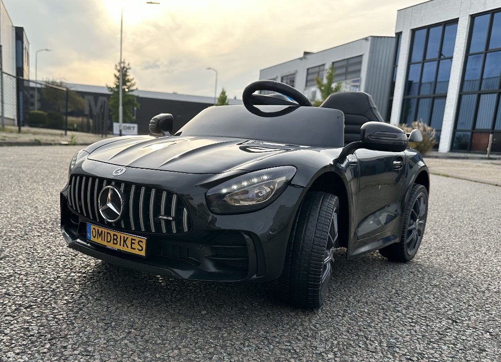 Mercedes-Benz GT-R AMG zwart 12V Afstandsbediening, MP3, AUX, Kinderen en Baby's, Ophalen of Verzenden, Nieuw