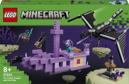 LEGO 21264 Minecraft De Enderdraak en het End-schip nieuw, Neuf, Enlèvement ou Envoi, Minecraft, Lego