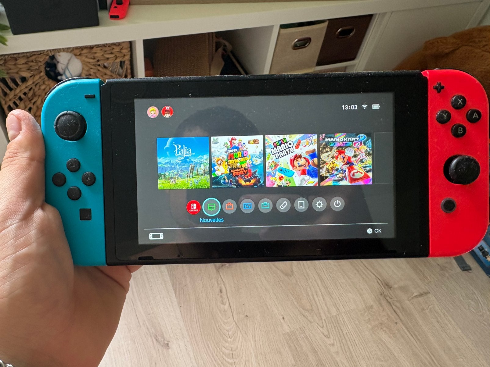 Nintendo switch en parfait état, Neuf, Enlèvement, Switch Original, Avec jeux