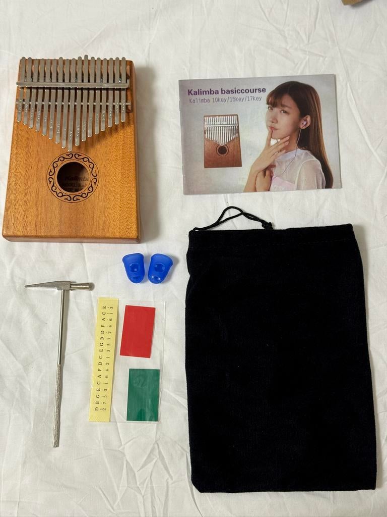Kalimba Set (17 Toetsen) - Model W-17T - Zo goed als nieuw, Muziek en Instrumenten, Ophalen of Verzenden, Zo goed als nieuw