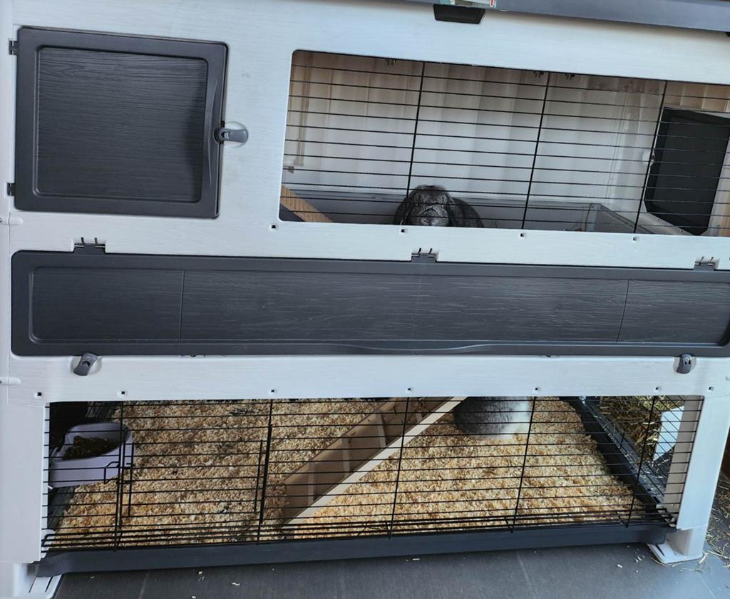 GERESERVEERD- Konijnen/cavia's/chinchilla-hok Grand Lodge, Dieren en Toebehoren, Ophalen, 90 cm of meer, 110 cm of meer, Gebruikt
