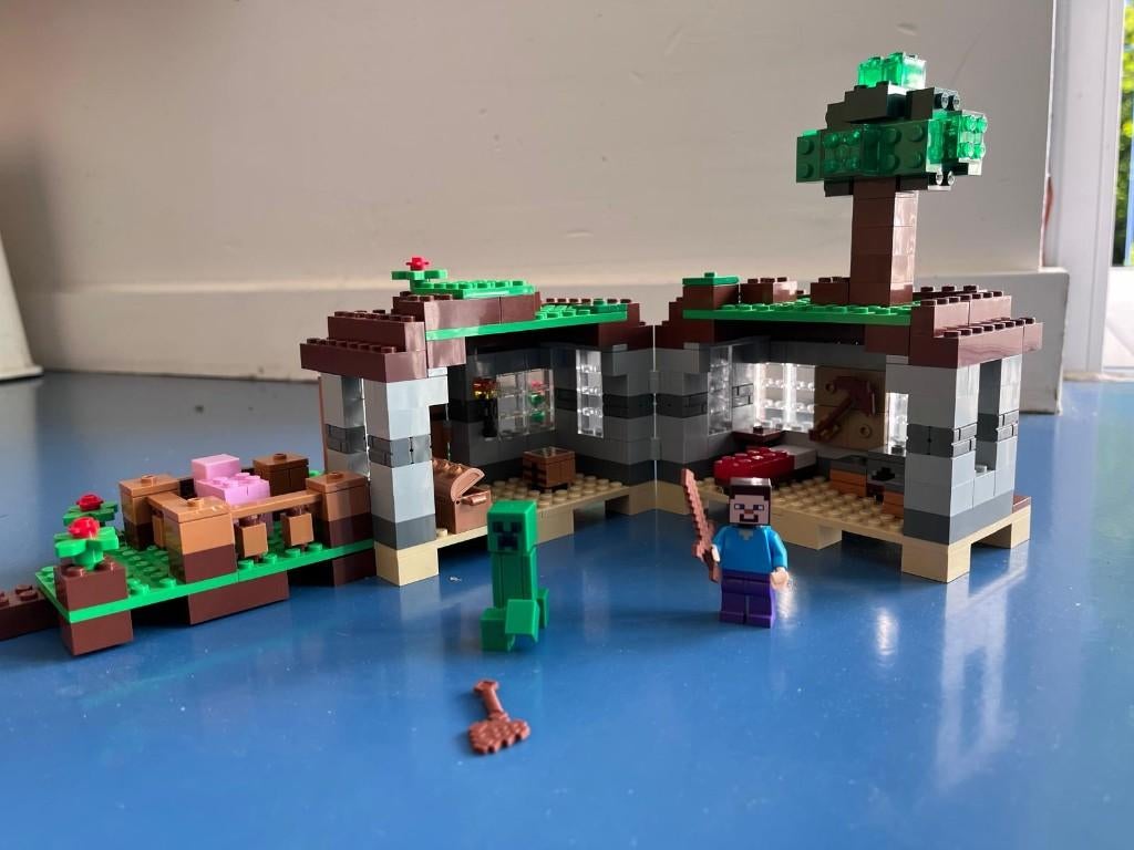 LEGO Minecraft 21115 - De eerste nacht, Kinderen en Baby's, Gebruikt, Minecraft, Lego, Ophalen of Verzenden