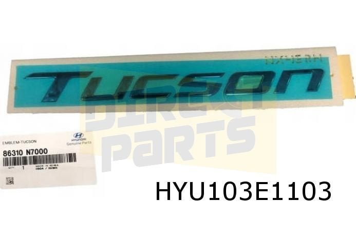 Hyundai Tucson (1/21-) embleem tekst 'Tucson' achter Origine, Neuf, -, -, Hyundai
