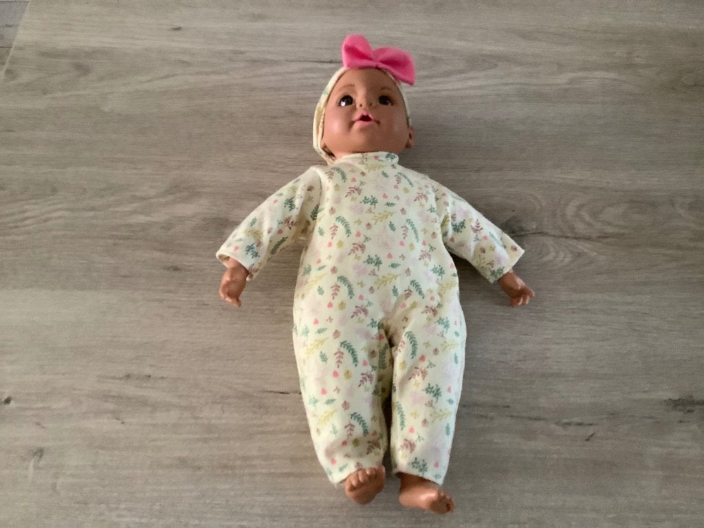 Baby speelgoed pop (40 cm), Kinderen en Baby's, Ophalen of Verzenden, Zo goed als nieuw, Babypop