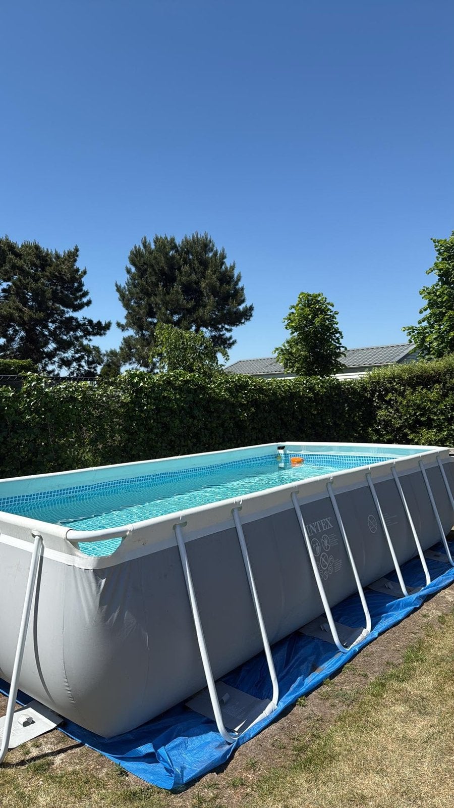 Intex Zwembad 4,88m x 2,44m x 1,07m, Tuin en Terras, Ophalen, Gebruikt, Rechthoekig, Opzetzwembad