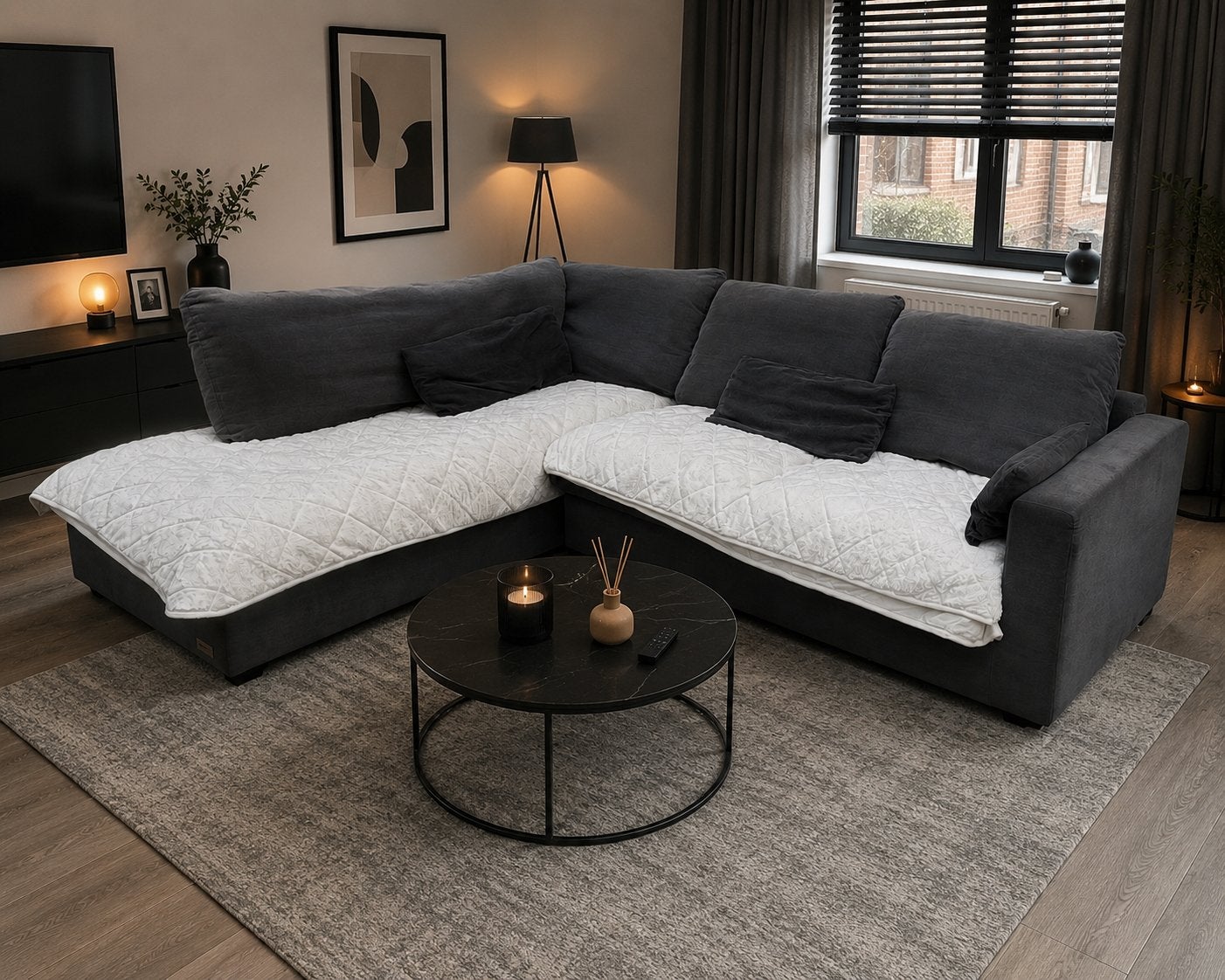 Chaise d'angle moderne 260x180, livraison gratuite, Maison & Meubles, Canapés | Sofas & Chaises Longues, Utilisé, Enlèvement