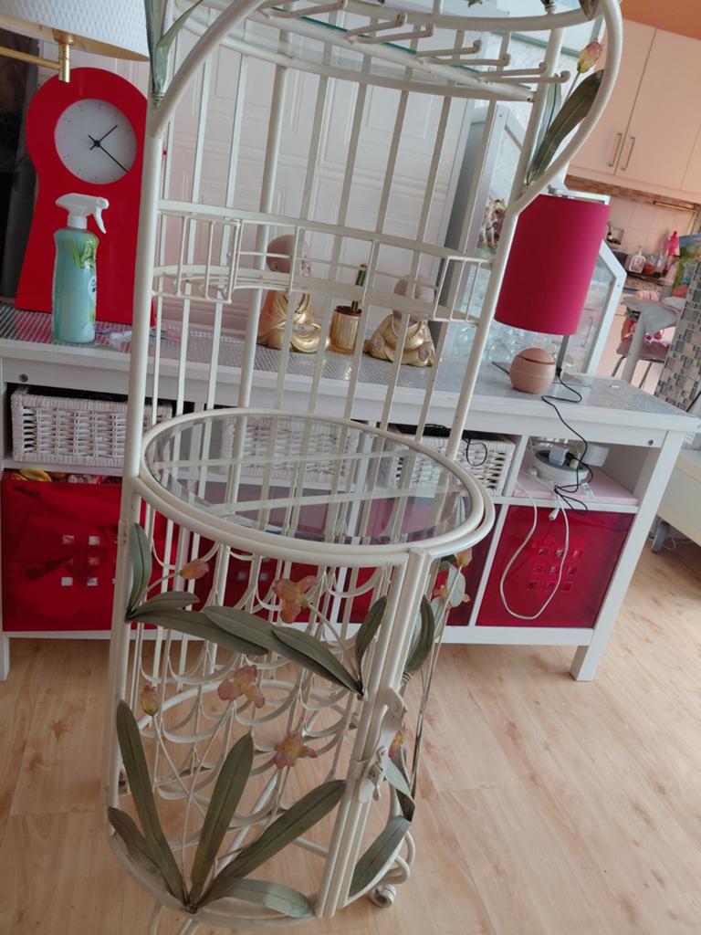 Prachtige smeedijzeren staaf hoogte 1m70 lar51 cm, Ophalen