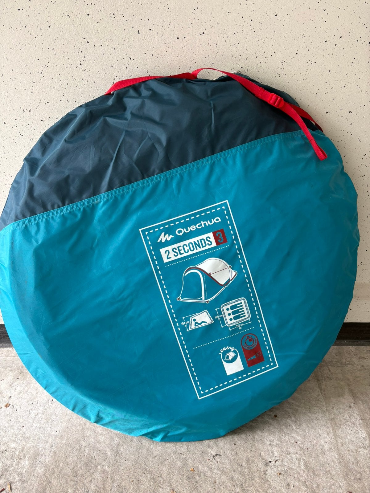 Tent quechua 3 personen 2sec, Caravans en Kamperen, Ophalen, Zo goed als nieuw