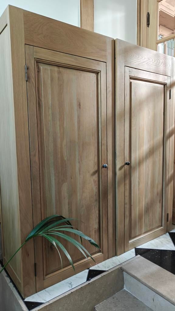 Eiken kasten - smoaked oak in prachtige staat, Huis en Inrichting, Ophalen