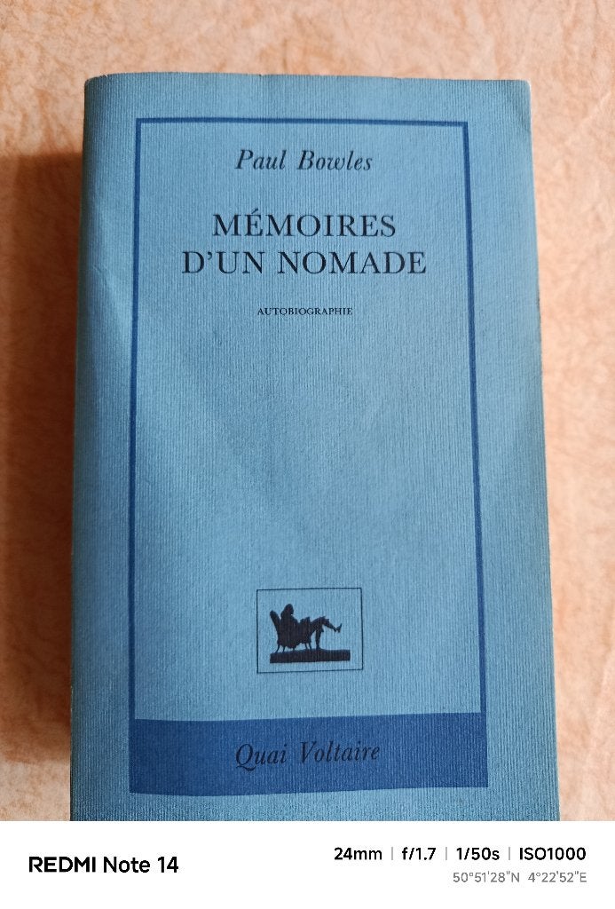 Souvenirs d'un nomade - Paul Bowles ISBN 9782876530287, Enlèvement ou Envoi, Autre, Comme neuf, Paul Bowles