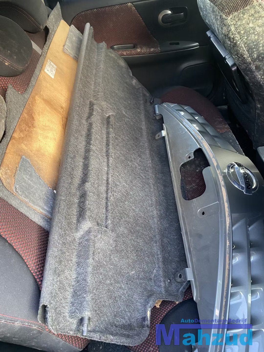 NISSAN NOTE Hoedenplank 2005-2012, Nissan Motor Co., Ltd., Takashima 1-chome 1-1
220-8686  Yokohama, Utilisé, NISSAN_SR@mail.nissan.co.jp
